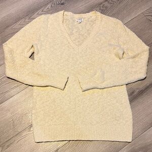 J. Crew Beige V-Neck Soft Sweater